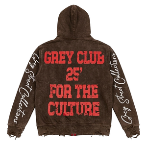 Custom <b>Brown</b> Hoodies Embroidery 500gsm High Quality Printed Oversized Cotton Best Mens <b>Brown</b> Hoodies Unisex Manufacturer Factory - Product Image 2