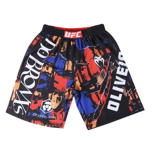 Pantalones Cortos Deportivos Casuales para Hombre Charles Oliveira MMA, de Secado Rápido, Transpirables, Sólidos, de Poliéster/Algodón, con Cintura Elástica - Product Image 1