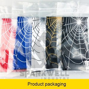 ปลอกแขนปั่นจักรยาน SPARKWELL INDUSTRY สีดำลายใยแมงมุมสีเหลือง ระบายอากาศได้ดี ผลิตจากผ้าสแปนเด็กซ์และโพลีเอสเตอร์ ป้องกันรังสียูวี - Product Image 6