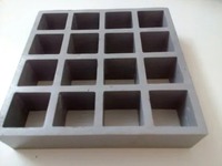 Grille moulée en PRF de 20 mm, légère, résistante à la corrosion, pour passerelles industrielles, plateformes et marches d'escalier