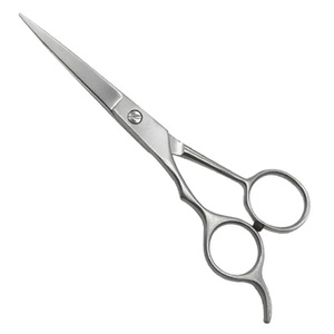 Ciseaux de coiffure professionnels en acier inoxydable, lame tranchante, manche en plastique, pour droitiers, manche long, usage en salon - Product Image 1