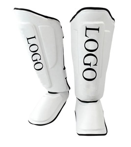 Espinilleras de Fútbol Acolchadas de Cuero Blanco, Protector de Piernas Ligero para Fútbol, Correas de Soporte para Tobillos, para Jóvenes y Adultos, Béisbol, Todos los Deportes - Product Image 6