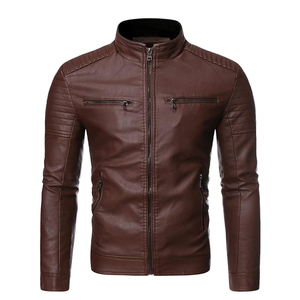 Best Quality Men's Winter Fashion Leather <b>Jacket</b> <b>Slim</b> <b>Fit</b> Casual Style Long XS Size Top Design Fabric Clothing <b>jacket</b> for men - Product Image 1