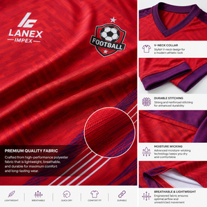 Ensemble d'uniformes de football personnalisés modernes pour les équipes de football jeunes et adultes, maillot respirant de haute qualité, shorts et chaussettes, logo de l'équipe - Product Image 5