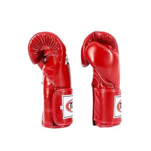 ถุงมือชกมวย Fairtex สีแดงคุณภาพสูง หนังวัวแท้ สำหรับฝึกซ้อม ผลิตตามสั่ง น้ำหนักเบา ระบายอากาศได้ดี เหมาะสำหรับการต่อสู้ - Product Image 4