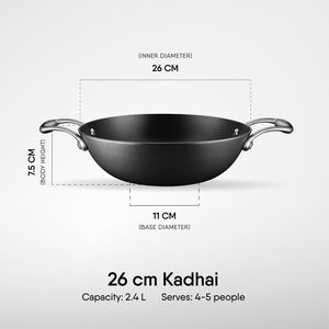 Casserole en fonte de haute qualité de la série Nitrile, 22 cm, avec surface antiadhésive pour une cuisson saine et uniforme - Product Image 4