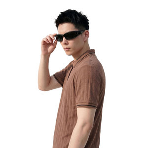 Polo pour homme, vêtement pratique, tendance, décontracté, simple, respirant, design ajusté, performance durable, matériau robuste, Solid Trader - Product Image 6
