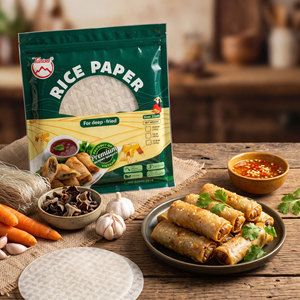 Papel de Arroz Vietnamita para Rollitos Primavera Fritos – Cadena de Suministro Directa de Fábrica, Aprobado por FSSC, HALAL, ISO, HACCP - Product Image 1
