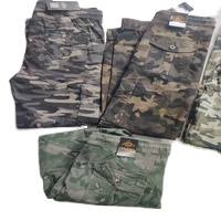 Pantalon de jogging pour homme à taille haute élastique, décontracté, en mélange coton-élasthanne, coupe ample, 6 poches cargo, brodé, séchage rapide