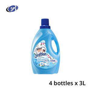Adoucissant concentré anti-rides SOFTLAN 3L SPRING FRESH de qualité supérieure, liquide assouplissant et détergent pour le linge - Product Image 1