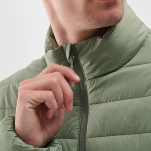 High Quality Winter <b>Woolen</b> Outer Wear Breathable Zipper Stand Collar puffer jacket water resistence Windproof Technique - Product Image 4