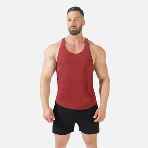 Custom Made Breathable <b>Loose</b> Fitted Wide Shoulder Straps Men's <b>Tank</b> <b>Tops</b> Customized Design Plain Blank Sporty Style Front Vest - Product Image 1