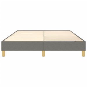 โครงเตียงควีนไซส์ทรงสี่เหลี่ยมทันสมัยหุ้มผ้าสีเทาเข้มสไตล์ร่วมสมัย - Product Image 5