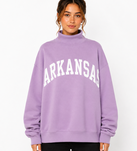 Sudadera Unisex de Cuello Alto, Personalizable con Logotipo Bordado, 100% Algodón Felpa, Estilo Oversize para Invierno - Product Image 2