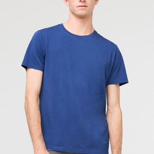 Camisetas de hombre de algodón liso, manga corta, corte ajustado, camiseta personalizada con impresión digital de logotipo gráfico para hombre - Product Image 5