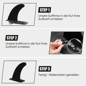 ครีบเดี่ยวแบบถอดได้สำหรับกระดานโต้คลื่นลองบอร์ดและกระดานแพดเดิลบอร์ด - Product Image 4