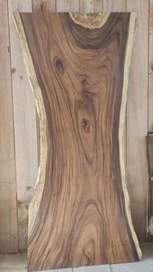 Handmade Rustic Solid <b>Wood</b> Live Edge Dining Table Irregular Shape Modern Natural <b>Slab</b> - Product Image 4