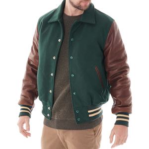 แจ็กเก็ตผ้ากำมะหยี่สำหรับใส่ทำงานในฤดูหนาวแจ็กเก็ตเลตเตอร์แมนตกแต่งด้วยงานปัก - Product Image 5