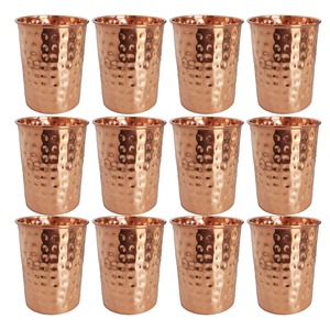 Custom Logo Copper Water Glass <b>Personalized</b> Copper Water Glass Lacquered Finish Copper Water Glass Wholesale Copper Water Glass - Product Image 6