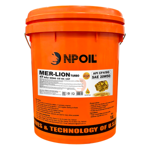 Aceite de motor multigrado NPOIL MERLION 20W50, bidón de 18L, lata de 25L, tambor de 200L, lubricantes de alta calidad de Vietnam. - Product Image 1