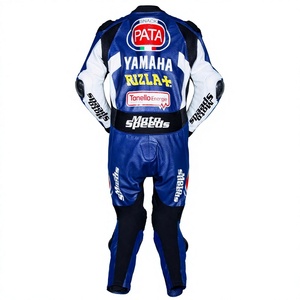 Traje de cuero para carreras Michael van Ramaha, 1 pieza, piel de vaca/canguro, mono para moto/ciclismo, traje para motociclista con armadura de nivel 2 - Product Image 2