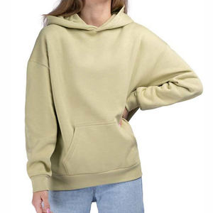 Sudaderas con capucha de alta calidad al por mayor con logotipo personalizado para mujer, de algodón grueso, antipilling, transpirables y de corte holgado. - Product Image 3