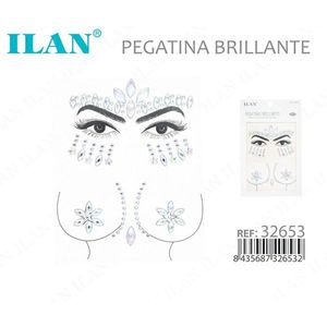 ILAN Pegatinas Brillantes para la Cara, Decoraciones Faciales 32653 - Product Image 3