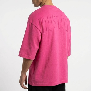 Camisetas de Hombre de Alta Calidad con Logotipo Personalizado, Tejidas en Algodón 100%, con Estampado 3D en Relieve, Corte Regular, Venta al Por Mayor - Product Image 1