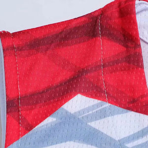 Wholesale Price Custom Men's Basket Ball Uniform Set New Design Sublimation 100% Polyester Printed Logo Sleeves Less Jersey - Product Image 2