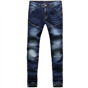 Custom Men's Breathable Windproof Sportswear -<b>Lined</b> Motorcycle <b>Jeans</b> Armored Denim Pants with Protective Padding - Product Image 5