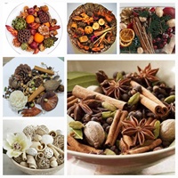 Luxuriöses, handgefertigtes Potpourri-Duftsäckchen mit Eigenmarke, aus natürlichen getrockneten Blumen, Blättern und Kräutern, langanhaltender natürlicher Duft