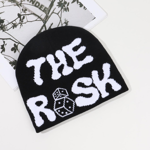 Bonnet tricoté unisexe OEM personnalisé de haute qualité 100 % acrylique, avec étiquette tissée teinte à la lettre, pour l'hiver, le ski et le pêcheur, modèle adulte courant - Product Image 3