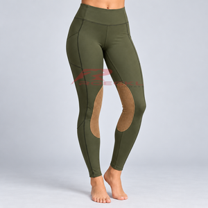 Pantalones de equitación personalizados para mujer, hechos con tela suave y elástica, cintura segura y diseño práctico para mayor comodidad. - Product Image 1