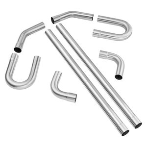 Kit Universale di 8 Pezzi per Giunti di Scarico Fai-da-Te in Acciaio Inox, Tubo Grande Spessore 5mm Antiruggine per Ford - Product Image 1