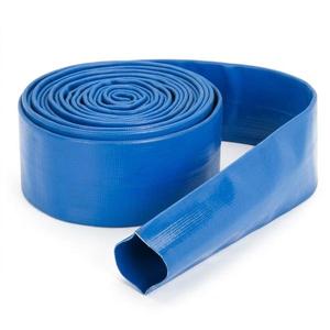 Flexible PVC Layflat Hose Pipe with Reinforced <b>Polyester</b> <b>Yarn</b> for Agricultural Water Delivery Irrigation Systems Drainage Pumps - Product Image 3