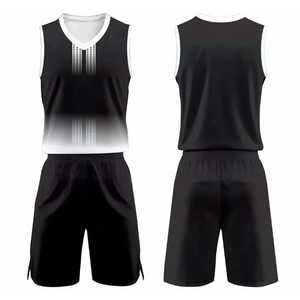 Uniforme de baloncesto de 2 piezas (camiseta y pantalones cortos) con MOQ bajo. Diseña tu propio uniforme de baloncesto para equipos deportivos, disponible para venta en línea. - Product Image 1