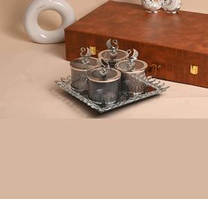 Juego de Frascos para Frutos Secos GlassDry – Recipientes de Vidrio de Lujo con Bandeja Decorativa - Product Image 3