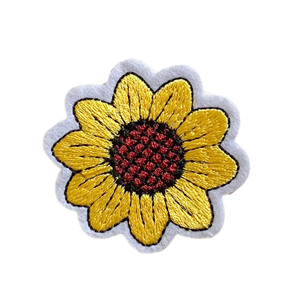 Patchs brodés thermocollants faits main personnalisés avec motifs 3D/fleurs pour chapeaux, vêtements et sacs - Tissu en feutre non tissé - Product Image 2
