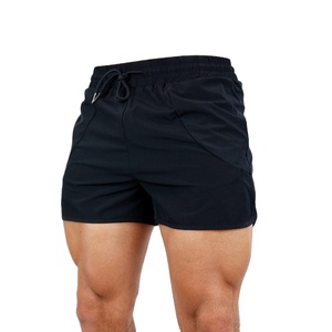 Short de gymnastique pour hommes avec logo personnalisé 2025 polyester séchage rapide vêtements de sport respirant Style décontracté 4 pouces entrejambe taille moyenne cordon de serrage - Product Image 5