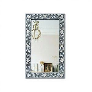 Miroir décoratif mural de luxe de style moderne, fait main, éco-responsable, avec incrustations en os, en provenance de l'Uttar Pradesh - Product Image 1