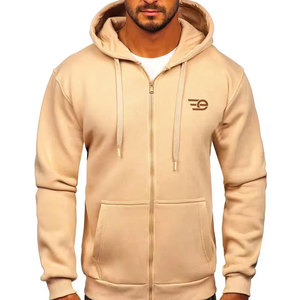 Sudaderas con capucha y cremallera para hombre, de algodón, con estampado personalizado, estilo urbano, para gimnasio, al por mayor - Product Image 1