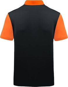 เสื้อกอล์ฟชาย แขนสั้น ผ้าถักผสมสแปนเด็กซ์/โพลีเอสเตอร์ กันยับ แห้งเร็ว พิมพ์ลายดิจิทัล ติดกระดุมด้านหน้า สไตล์ลำลอง สปอร์ต - Product Image 2