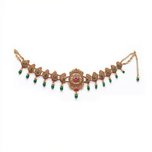 Cadena de cuerpo de moda Kamarband con perlas y cuentas de piedra Pota tradicionales para novias y ocasiones festivas - 10575566PGR - Product Image 2