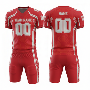 Ensemble personnalisable de maillot et short de football américain avec position du logo sur le devant - Product Image 5