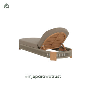 Nueva Llegada: Conjunto de Silla de Playa y Tumbona Ergonómica de Teca - Muebles Plegables Resistentes a los Rayos UV para Uso en Hoteles y Villas - Arini - Product Image 3