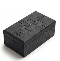 Boîte de rangement en bois de pin sur mesure avec couvercle à charnières, étui organisateur rectangulaire poli pour emballage cadeau de table, artisanal de haute qualité