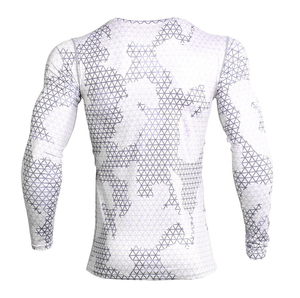 2026 Men's <b>Long</b> <b>Sleeve</b> Rash Guard Yellow <b>Black</b> Sublimation Print Quick Dry MMA BJJ <b>Gym</b> Wear Full <b>Sleeve</b> Compression Shirt - Product Image 4
