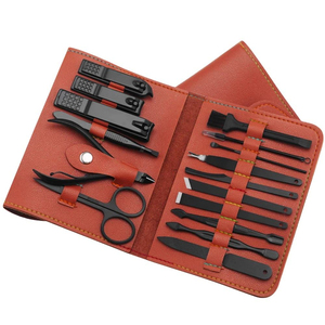 Professional High Classic Stainless Steel Manicure <b>Pedicure</b> Kit 5 1 Nail Care Tools <b>Set</b> Lightweight Comfortable Portable Case - Product Image 4