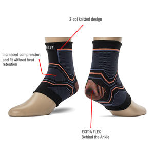 Attelle de cheville de compression protectrice pour le soutien des squats et le soulagement de la douleur, genouillères et coudières – Usage adulte toutes saisons - Product Image 2