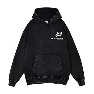 NO MOQ LOGO Custom Wholesale Women Distressed Acid Washed Hoodies - Product Image 1